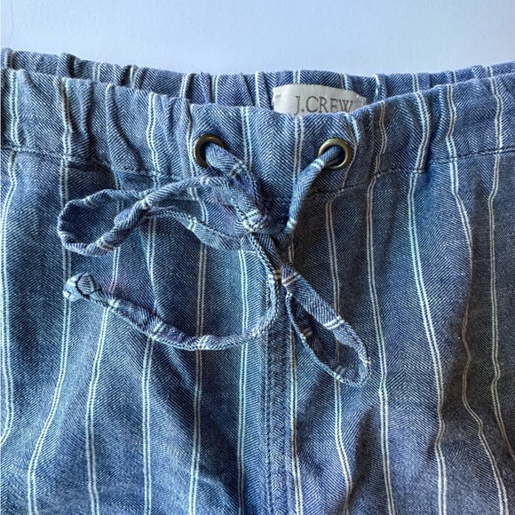 J.Crew Striped Chambray Drawstring Shorts - Picture 5 of 8